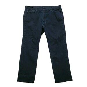 Levis 541 Jeans Mens 38x30 (38x28) Black Straight Leg Stretch Denim Jeans